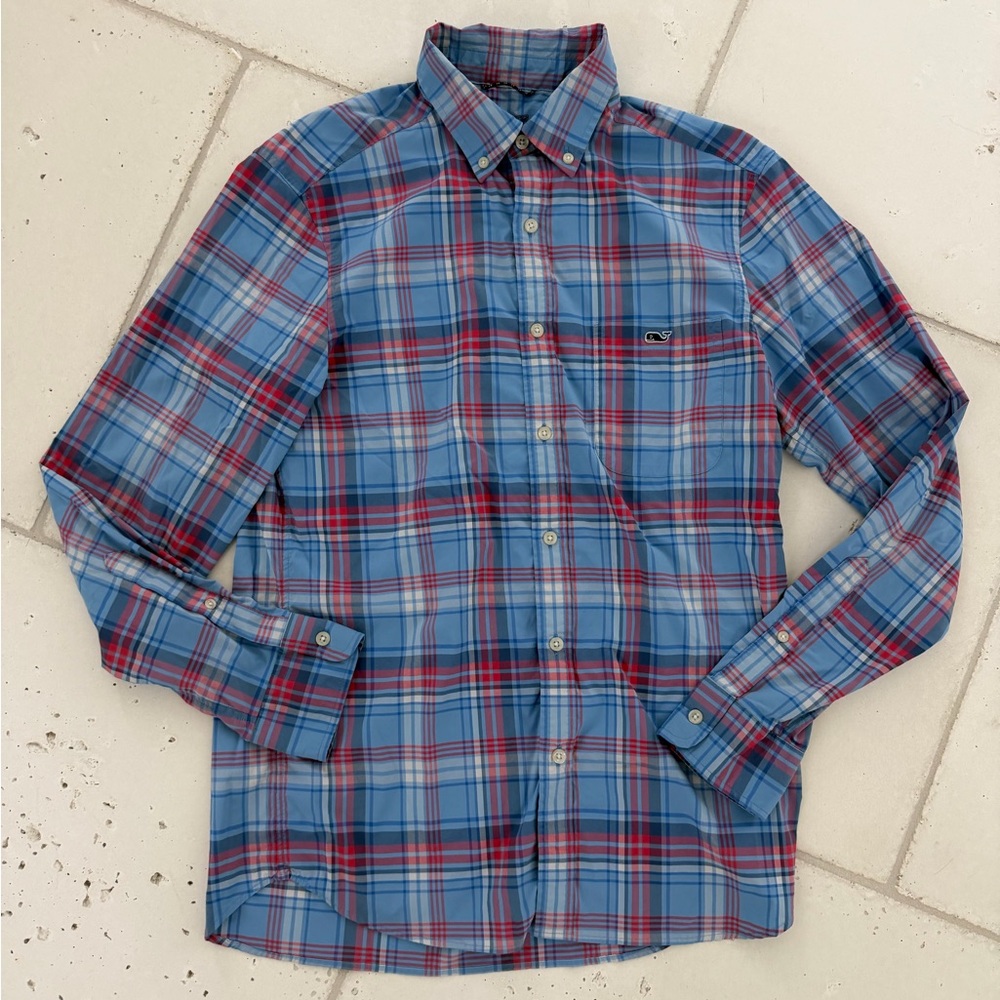 Vineyard Vines Plaid On-The-Go (OTG) brrrº Shirt